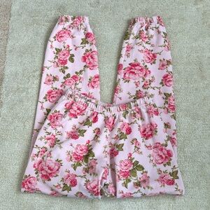 LoveShackFancy x Bandier Pink Floral Sweatpants